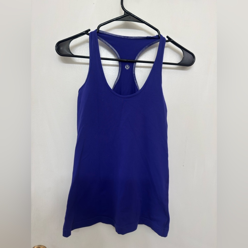 Lululemon Athletica Royal Blue swiftly tech Racerback tank 2.0